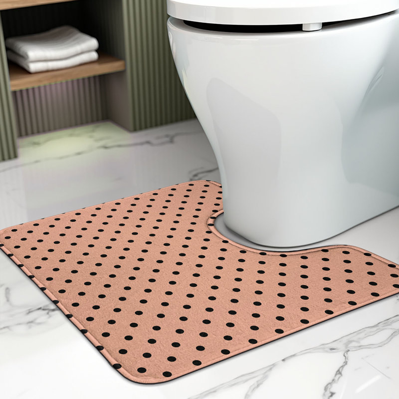 Tapis de salle de bain en U 20 po Peach