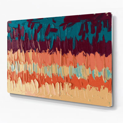 Neo Expressionism 65 Brown Metal Wall Art