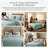 Southshore Fine Linens Vilano Duvet Cover Set, Oversized 110 GSM Microfiber Bedding with Hidden Zipper Closure and 4 Corner Ties, 2 Pillow Shams, Full/Queen, Sky Blue-850210344-850210346