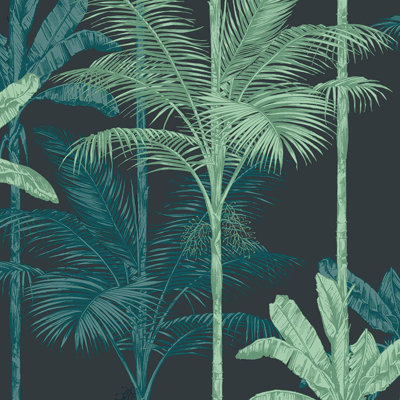 Papier peint Jungle Cobalt