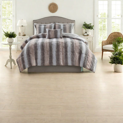 Ensembles de literie luxueux en fausse fourrure, polyester multicolore confortable pour la maison