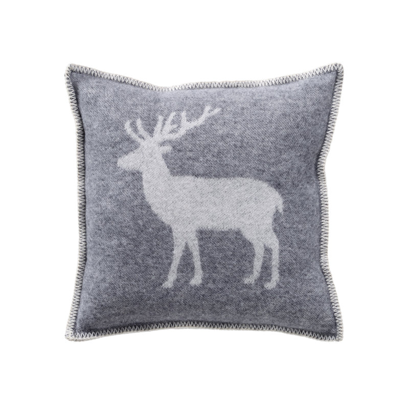 Square Cushion Cover, Soft Grey