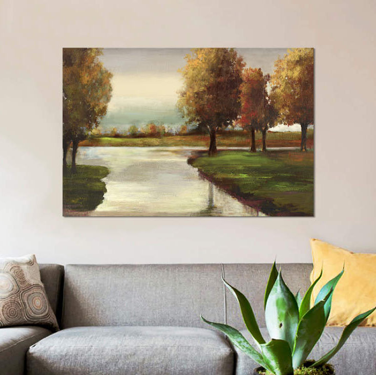 " Arabeska ", 18" H x 26" W x 1.5" D, Wrapped Canvas, No Mat