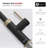 Single Handle Matte Black with Gold Pull Down Touchless Kitchen Faucet-111657747