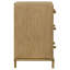 Table de chevet 3 tiroirs sable avec ports USB
