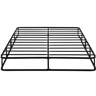 Base de matelas très grand, structure en métal noir, tissu texturé, support à 12 lattes, capacité de poids de 700 lb, base de montage simple - avec hauteur de 8,5 po, manuel facile, élément de chambre à coucher
