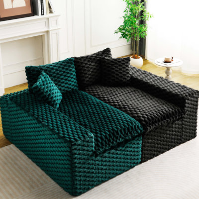 Tapis d'intérieur confortable et multifonctionnel en velours tortue, idéal pour les petits espaces. Mousse haute densité, tissu épais et de qualité, bloc de couleurs pour le salon. Charge maximale : 180 kg. Installation facile.