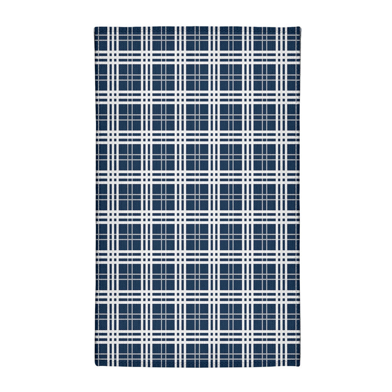 Tapis à carreaux bleu, Rectangle 3 pi x 5 pi