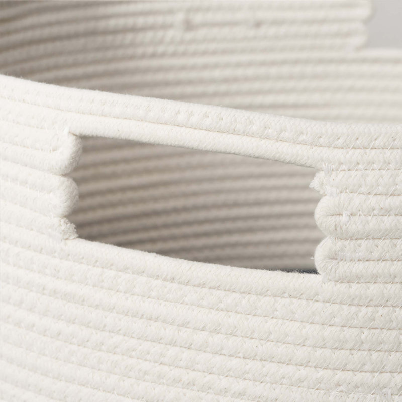 Panier à linge rond en coton