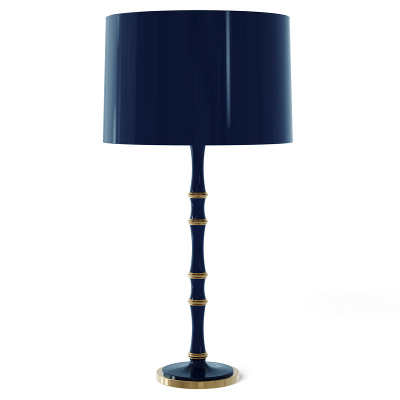 Kane Table Lamp, Modern Brass, Celadon, Rose Water
