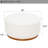 Eloni Round Fabric Upholstered Solid Wood Ottoman-333302354