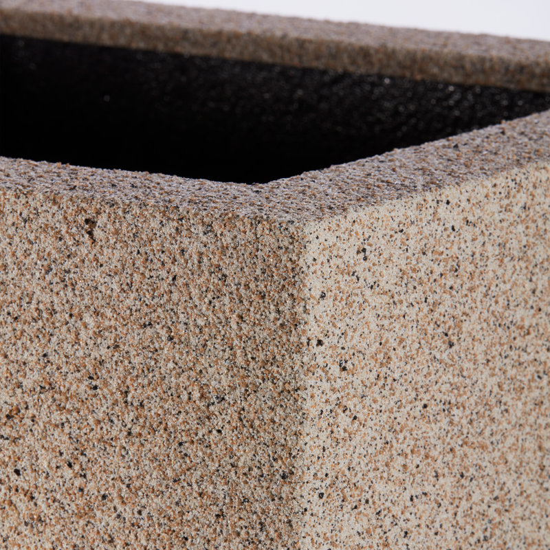 Boîte à fleurs Gita, Granit de grès, H 19 po x l 46 po x P 17 po