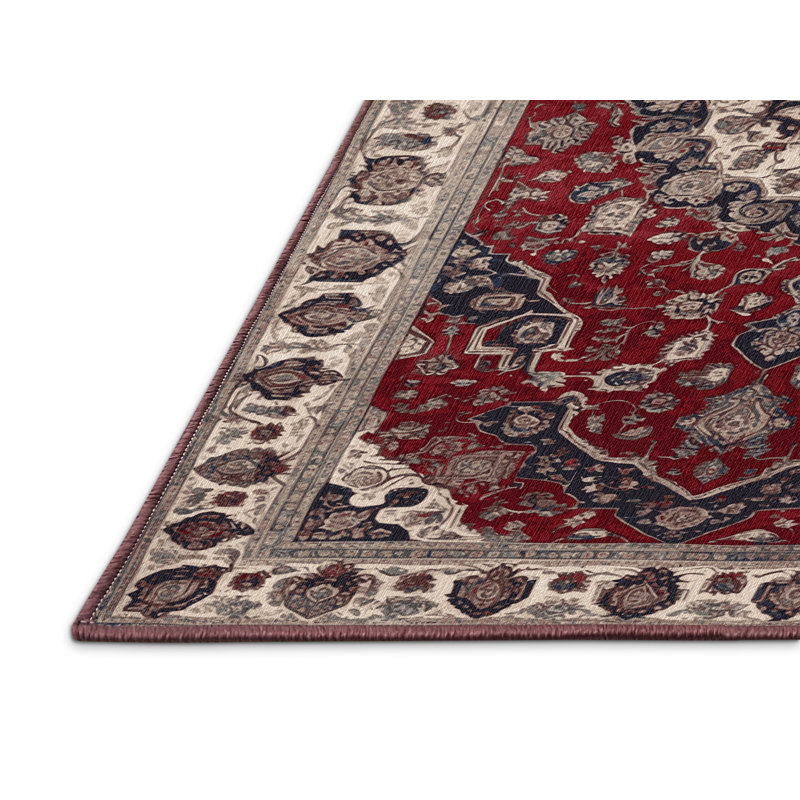 Tapis brun lavable à la machine, Rectangulaire 2 pi x 3 pi