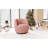 Hadriel Boucle Swivel Barrel Chair-1251603732