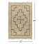 Tapis kaki / brun clair en jute / sisal tissé à plat à la main Envoy-618344334