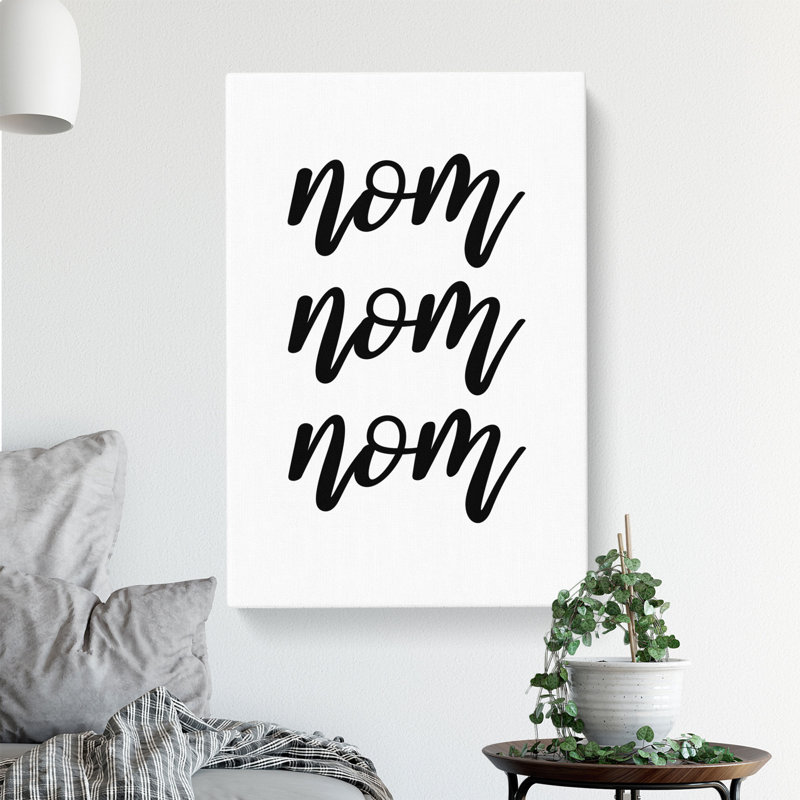 Nom Nom Nom V2 - Wrapped Canvas, 76cm H x 50cm W x 3cm D