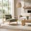 Chaise avec accoudoirs en bois massif Josephine-951489673