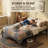 Heavy Duty Metal Bed Frame with Under Bed Storage, Sturdy Steel Slat Support, No Box Spring Needed, Platform Bed Frame for Queen, King, Full, Twin, 300lbs Capacity-1933413216