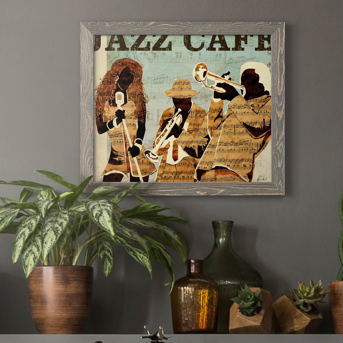 Winston Porter Jazz Cafe - Painting Print on Canvas | Wayfair