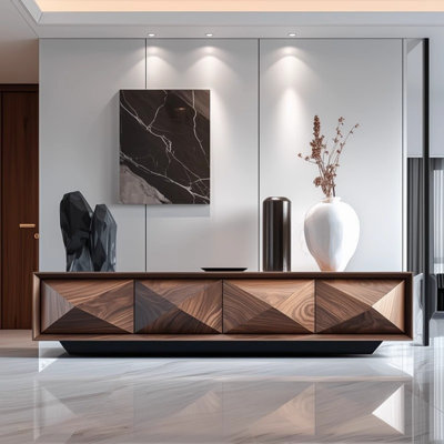 Modern and Simple Solid Wood Design TV Cabinet