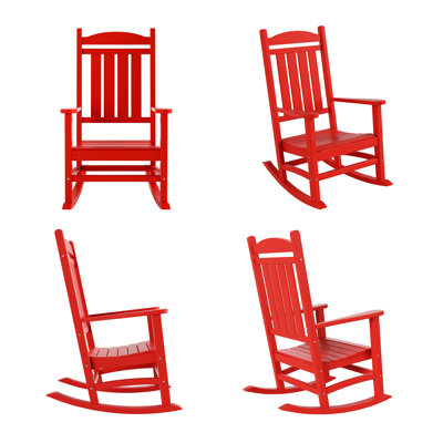 Chaise berçante d'extérieur en plastique Laguna