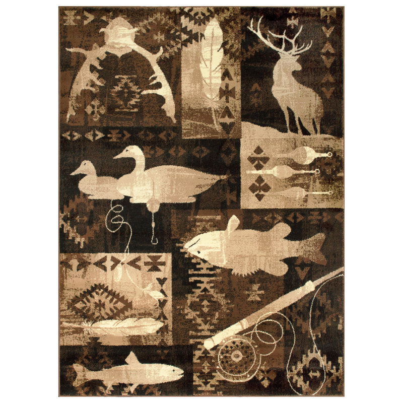 Tapis en polypropylène berbère Clarksville, Rectangle 8 pi x 10 pi