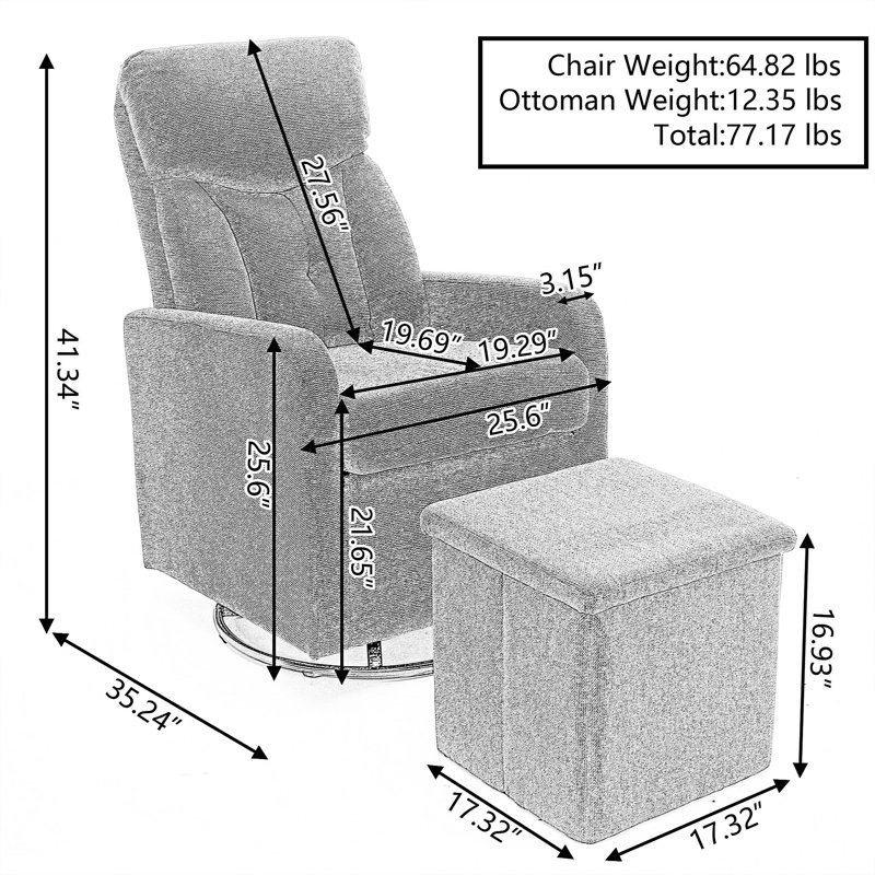 Chaise berçante Dubem, Blanc