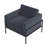 Arione 30.5" Wide Metal Frame Accent Chair-221788084