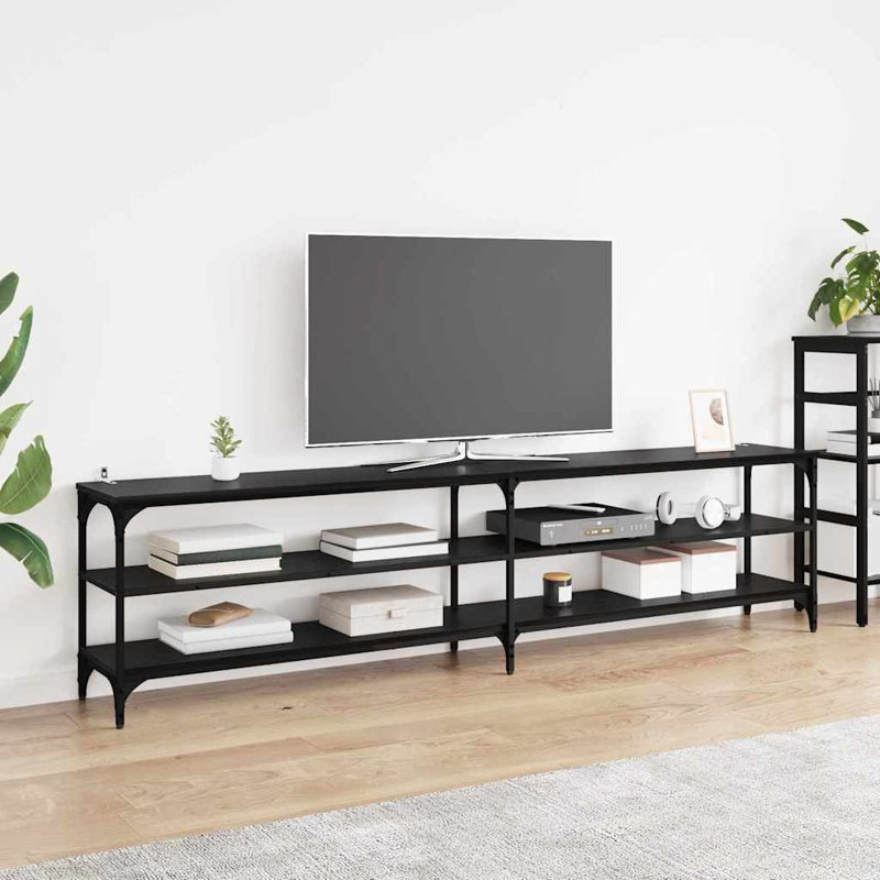 Unfinished TV Stand, Black Oak, 50cm H x 200cm L x 30cm W
