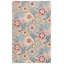 Orilla Tufted Wool/Cotton Floral Rug in Grey/Pink-1967118016