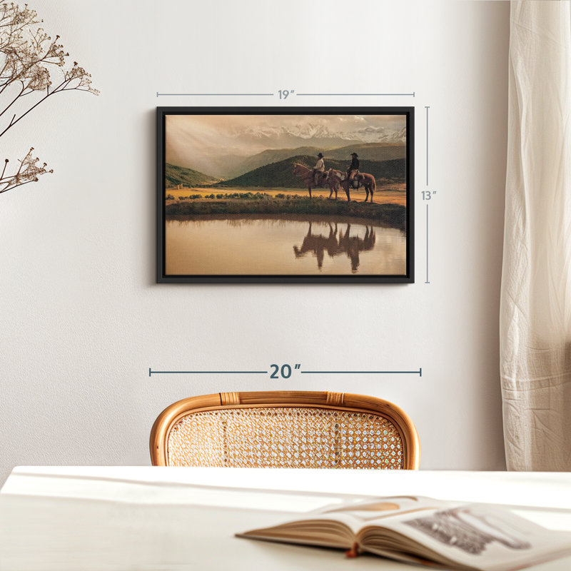 Impression sur toile Rays On The Peak, H 19 po x l 13 po
