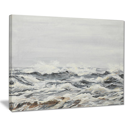 " Grey Sea Waves "