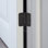 Charnières de porte pour portes intérieures Design House 189548, paquet de 6, charnières de porte arrondies en acier arrondi de 5/8 po x 3,5 po - noir mat - convient aux portes standard