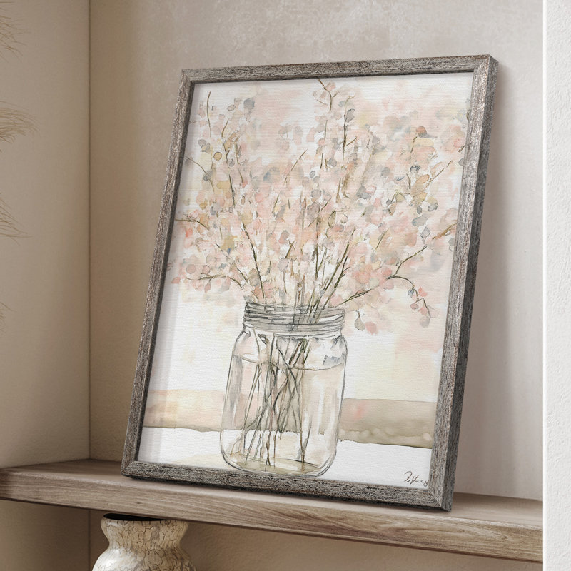 Reproduction encadrée FLORAL Series DLIX - bois massif, H 21 po x l 17 po
