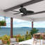 Ventilateur de plafond 52 pouces avec lumières et contrôle mural Hunter-110404133