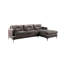 Canapé et chaise longue en velours de 99 po Amireah-1741606286-1741606284