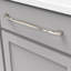 Poignée à poignée Twist Collection - Poignée d'armoire centrale à centrale de 12 po Nickel poli - Quincaillerie transitionnelle pour tiroirs et armoires-116182127-98154884