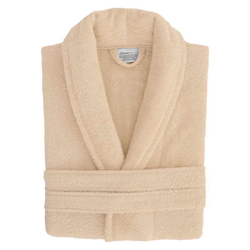  Peignoir 100% coton Brittany, Grand / Très grand, Beige
