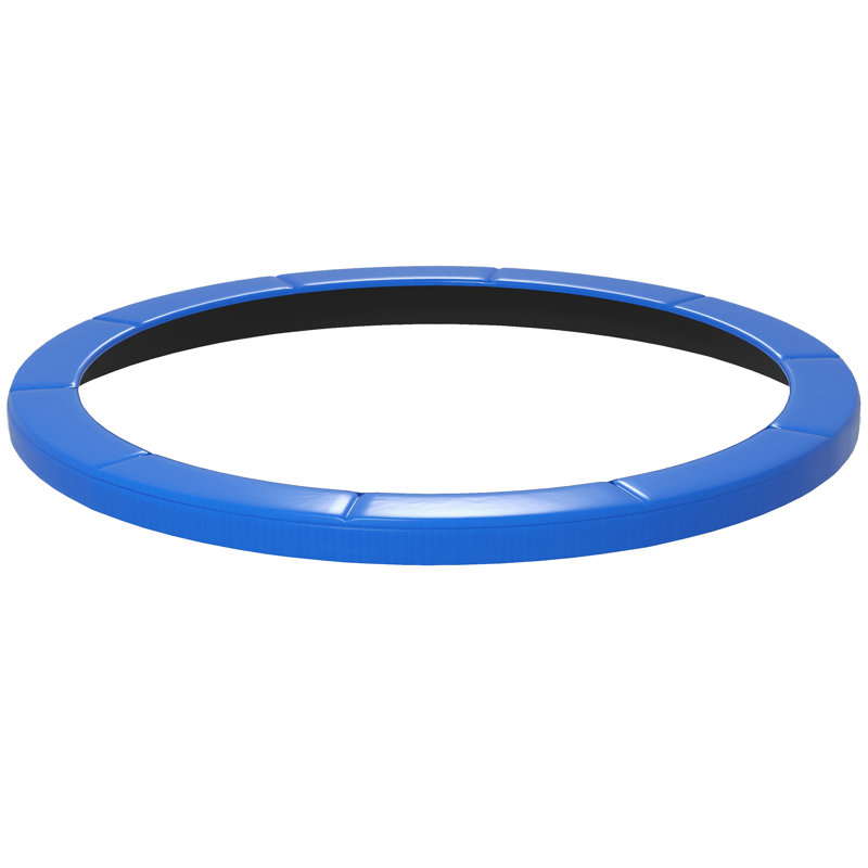 12FT Trampoline Pad Spring Cover, Waterproof, Blue, Blue, 0.5" H x 144" W x 144" D