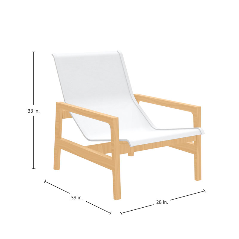 Seashore 33.5" H Patio Chair, Natural
