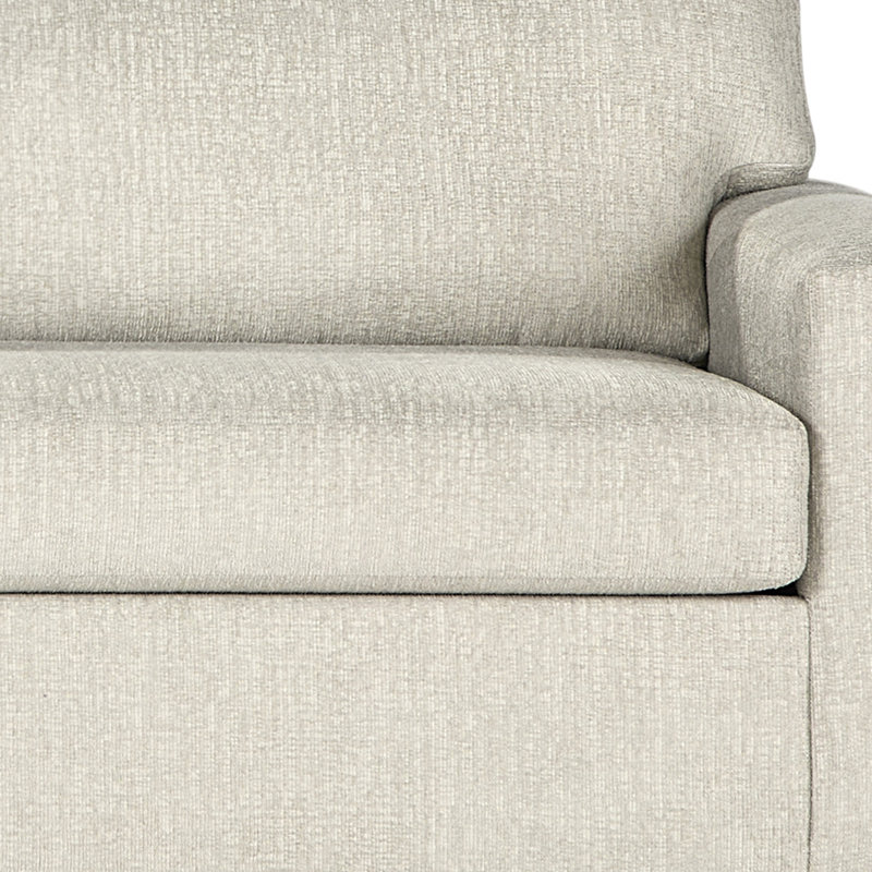 Ensemble de canapé et demi-fauteuil en tissu de polyester 2 pièces Calian, Beige