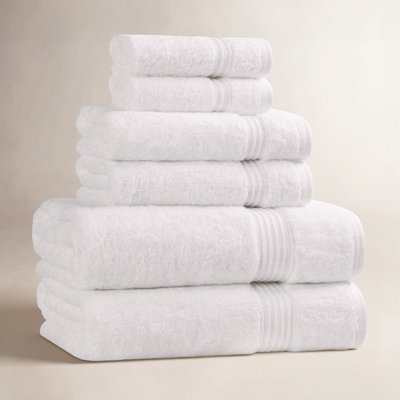 Oleg Heritage Egyptian Cotton Absorbent Luxury 6 Piece Bathroom Towel Set