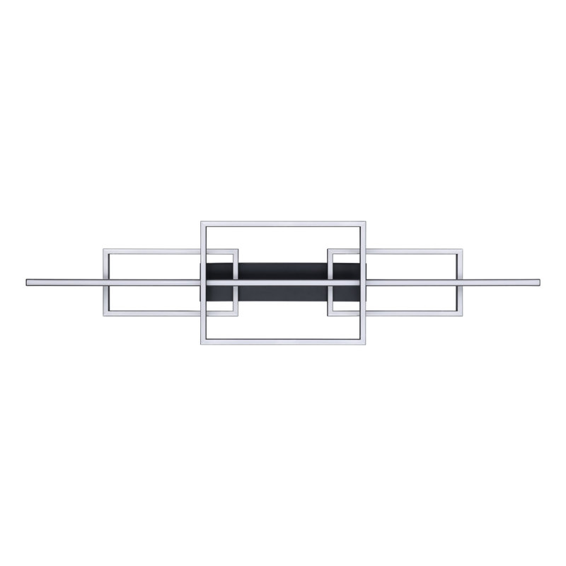 Coole 59-inch Black 3CCT LED Flush Mount