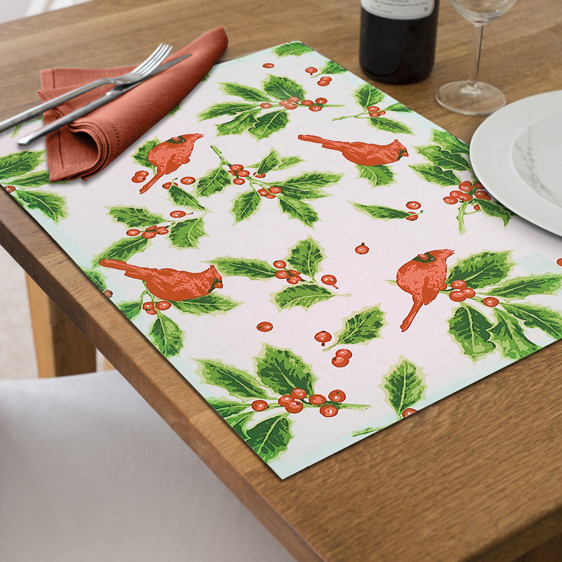 Napperon en coton Cardinal - ensemble de 12