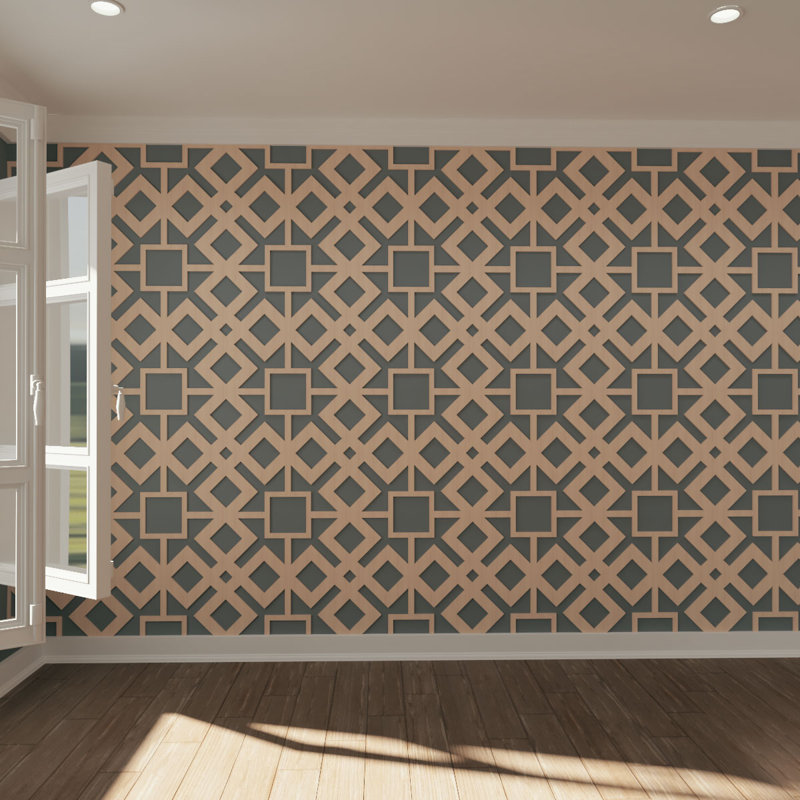 Panneau mural 3D 23,375 "x 23,375", Aulne