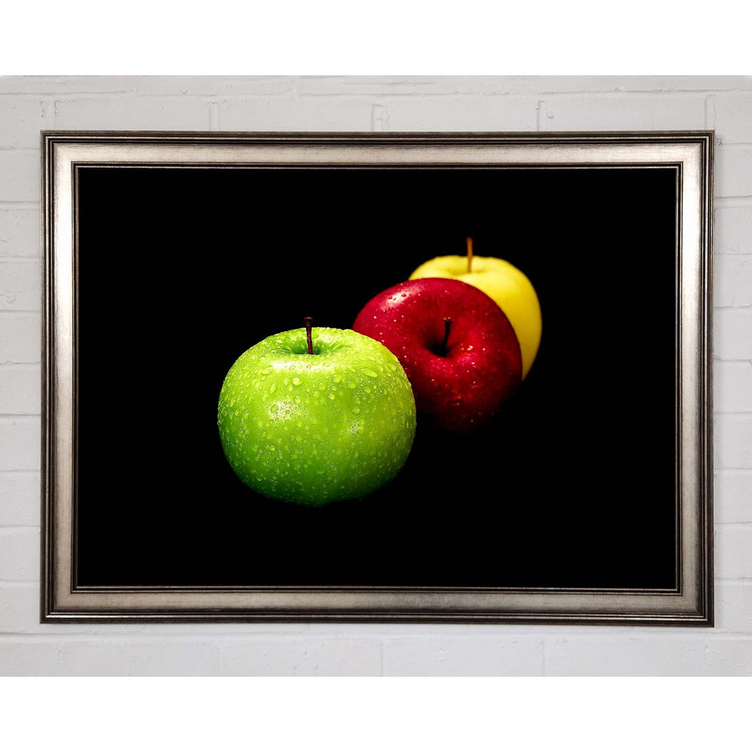 Trio Of Apples - Einzelne Bilderrahmen Kunstdrucke