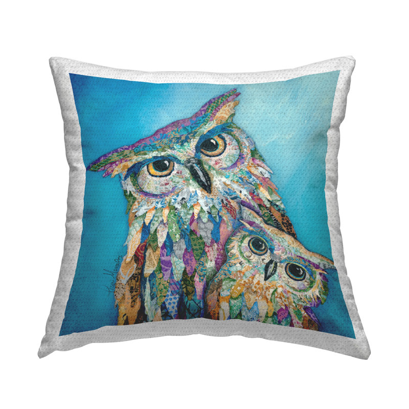 Coussin extérieur Owl Family