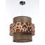 Alyicia 1 - Light Brown Drum Pendant