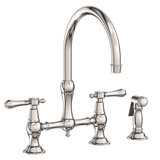 Chesterfield Kitchen Bridge Faucet with Side Spray