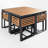 Phillip Patio Acacia Wood Dining Set with Cushions & Ottomans-888871953-883207387